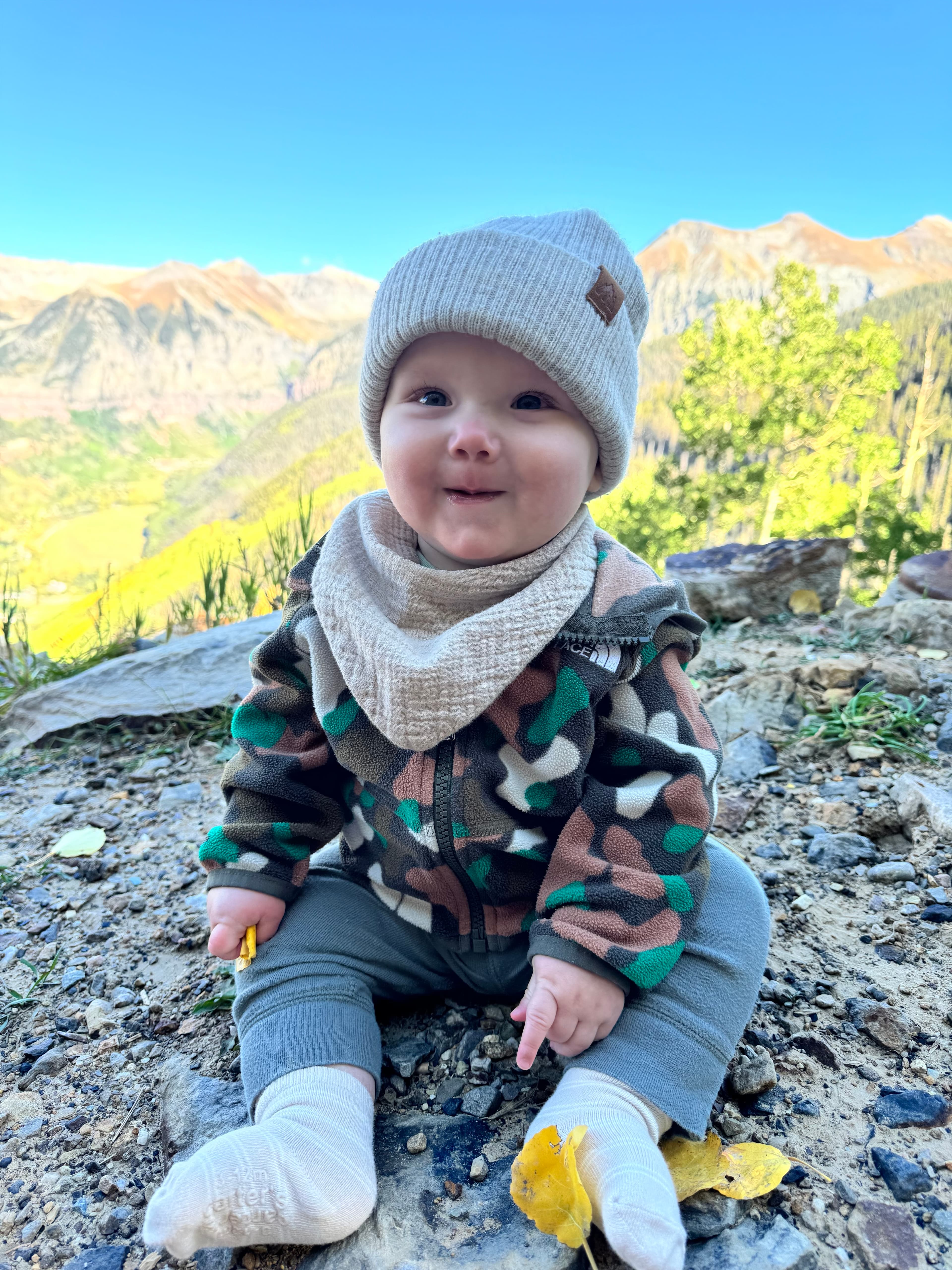 Rowan on the mountain summit